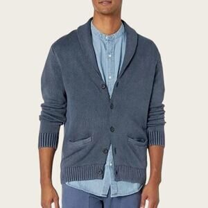 GUC | Goodthreads | Button Front Cardigan | Grayish Blue | Men's Large